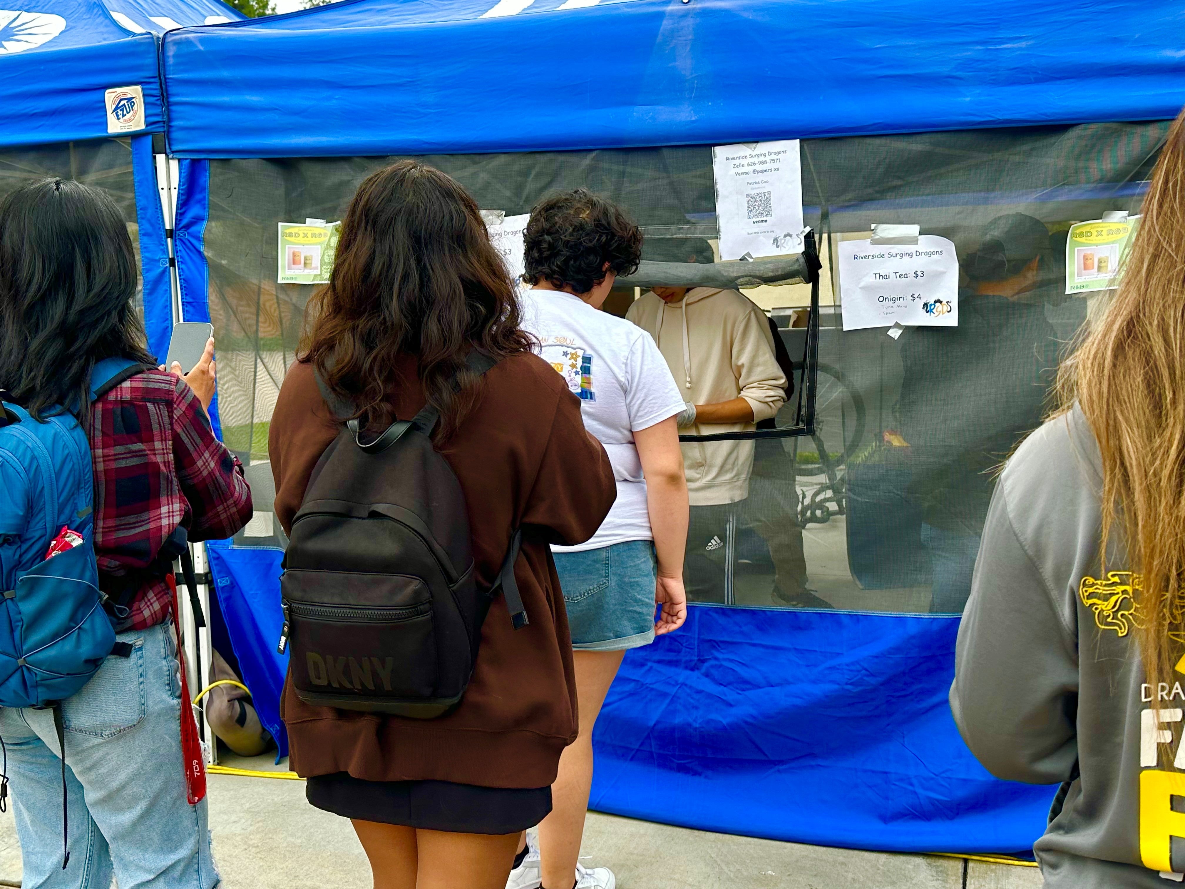 HUB RSO Fundraising Food Tent Program Highlander Union Building